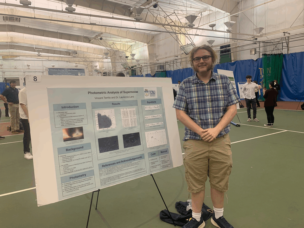 Student researcher Vincent Territo